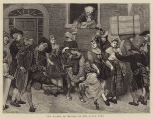 O dia de maio dos Milkmaids no tempo Oldenids de James Dromgole Linton